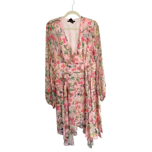 Jay Godfrey Eldon Dress, Pink Floral Pattern, Size 14, 395$ - Picture 2 of 9